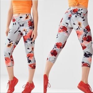 Fabletics floral cropped leggings💋